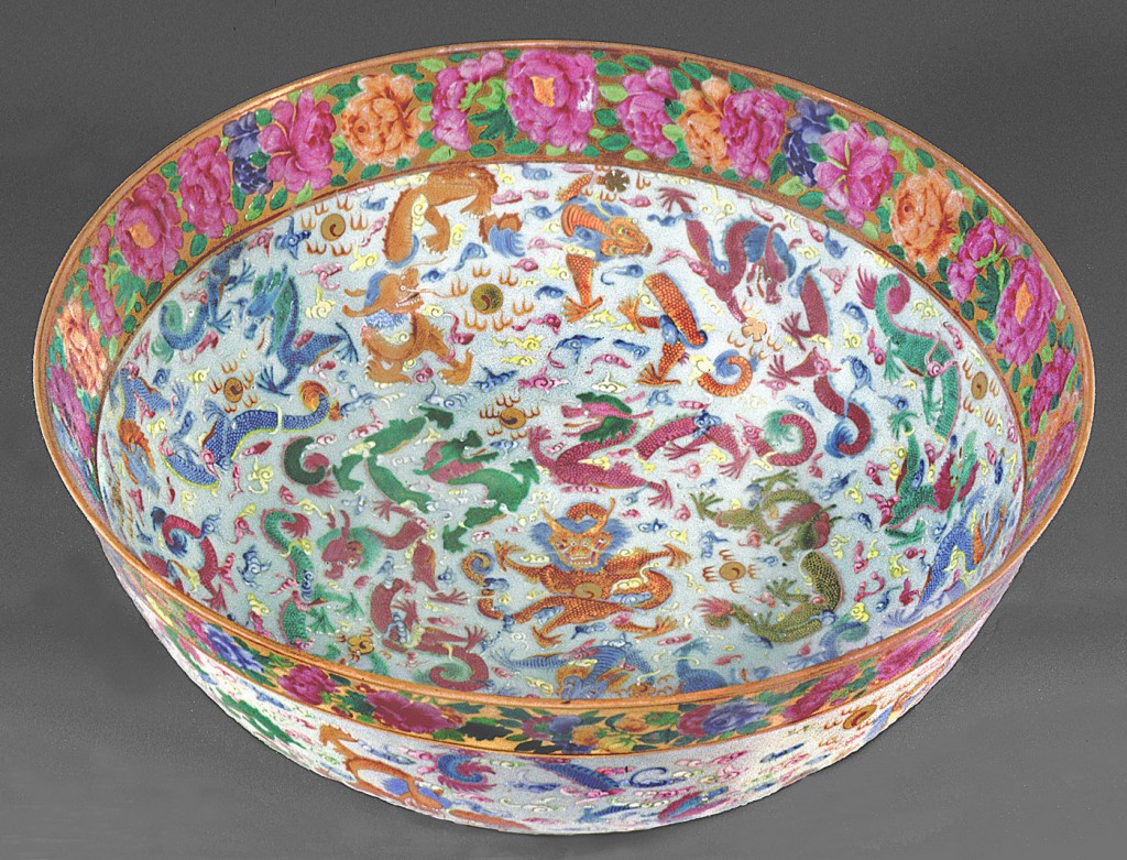 Punch bowl, Chinese export porcelain