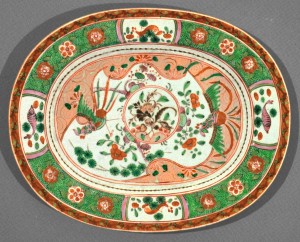 Dish, Chinese export porcelain