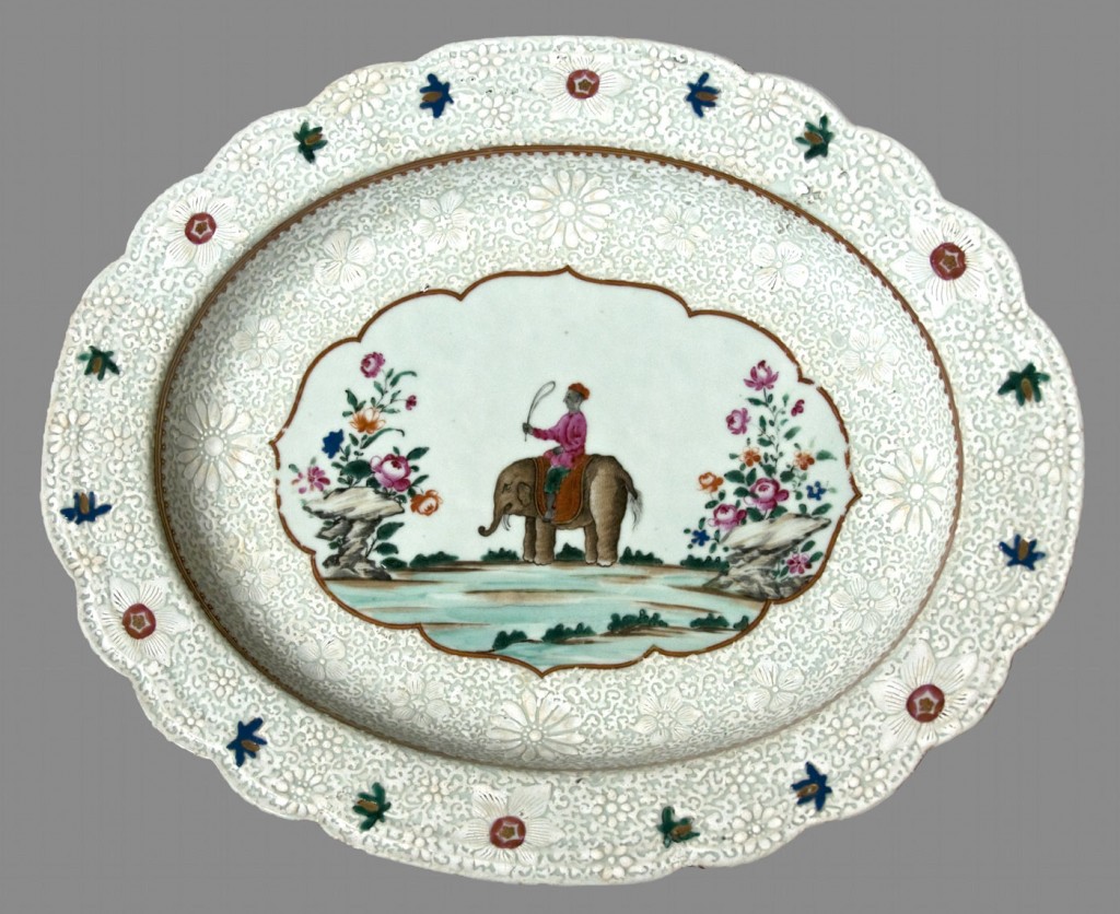 Dish, Chinese export porcelain