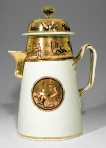 Chocolate pot, Chinese export porcelain