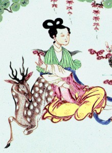 Dish detail, Chinese export porcelain