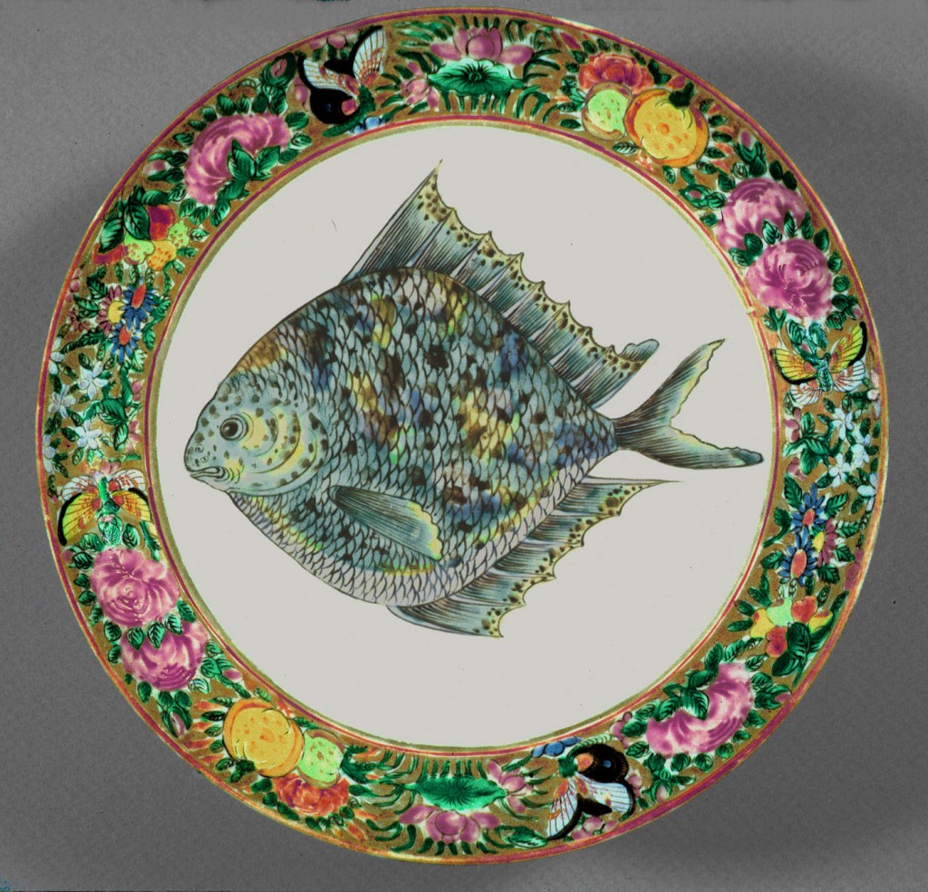 U. S. Grant plate, Chinese export porcelain