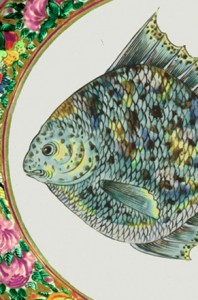 U. S. Grant plate, Chinese export porcelain